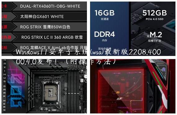 Windows11安卓子系统(wsa)最新版2208.40000.4.0发布！（附操作方法）