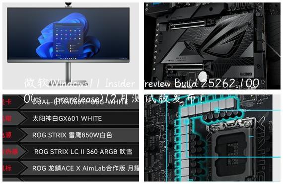 微软Windows11 Insider Preview Build 25262.1000(rs_prerelease)12月测试版发布！