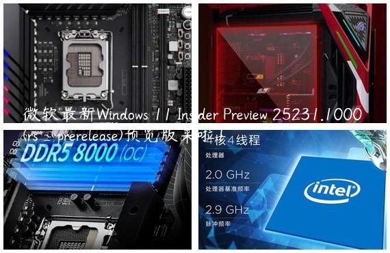 微软最新Windows 11 Insider Preview 25231.1000 (rs_prerelease)预览版来啦！