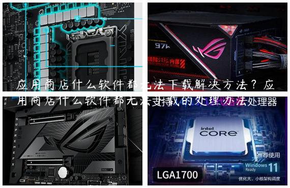 应用商店什么软件都无法下载解决方法？应用商店什么软件都无法下载的处理办法
